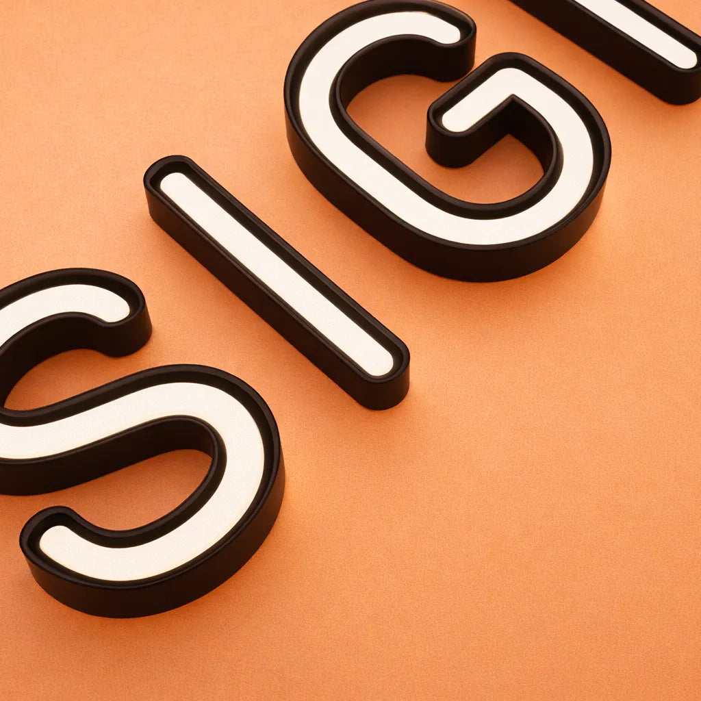 箱文字LEDサイン