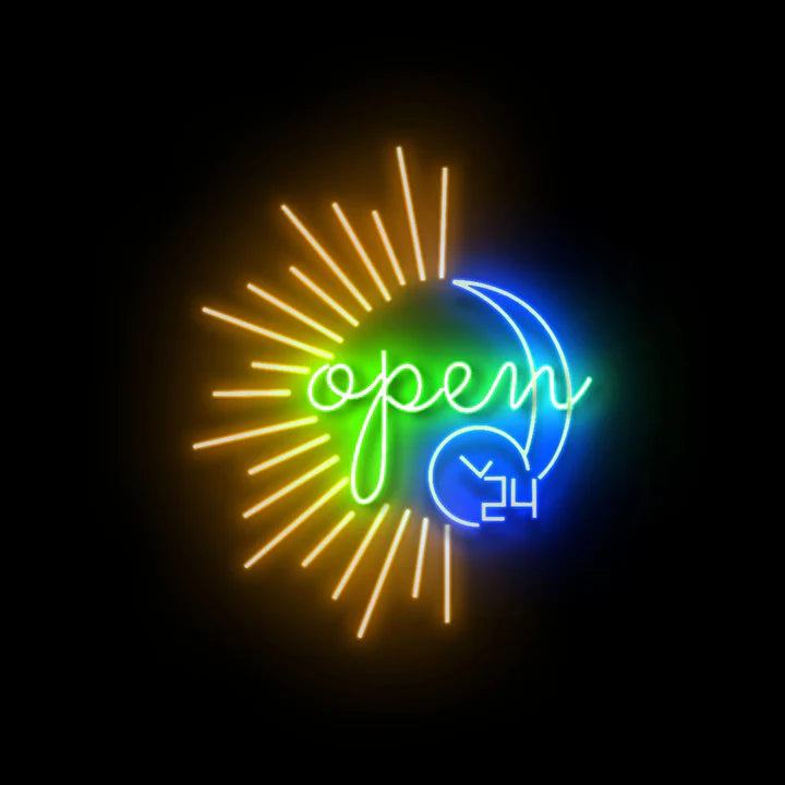 24/7 OPEN x Neon Sign