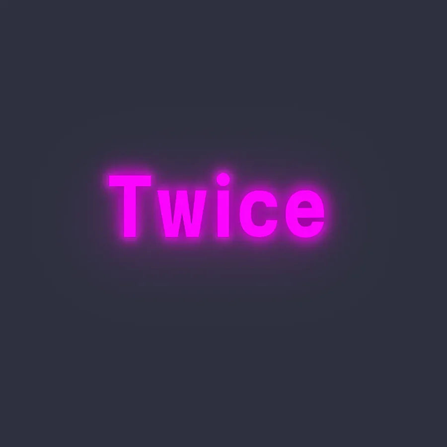 Twice ☓ Cafe ☓ Neon Sign