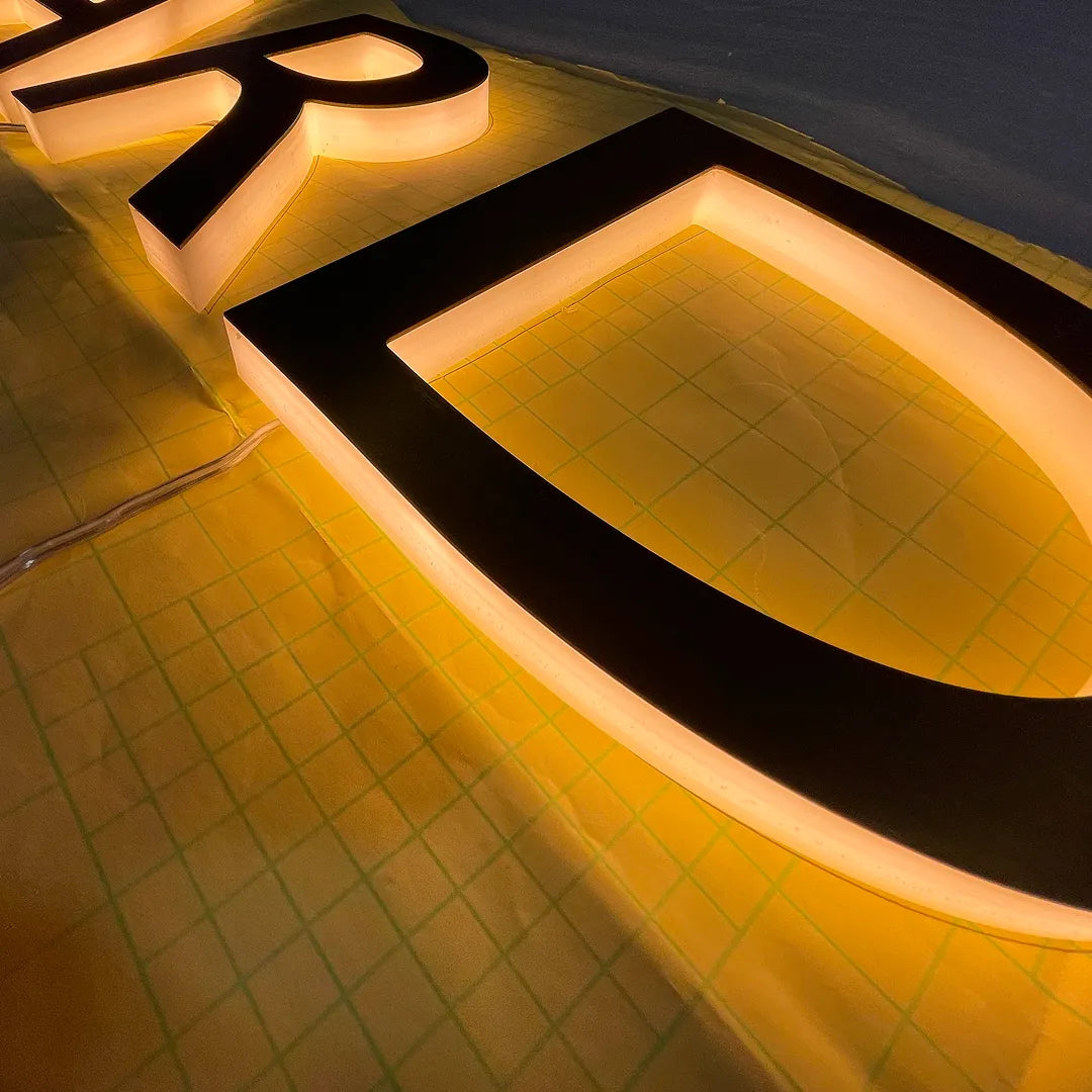 Side-lit LED sign