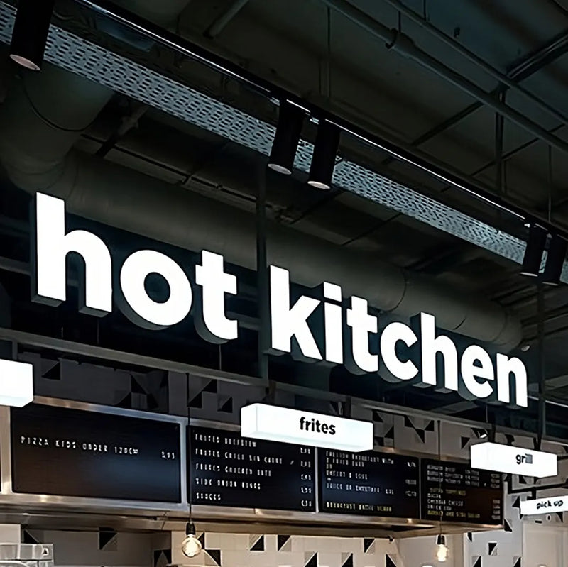 正面発光LEDサイン_hot kitchen