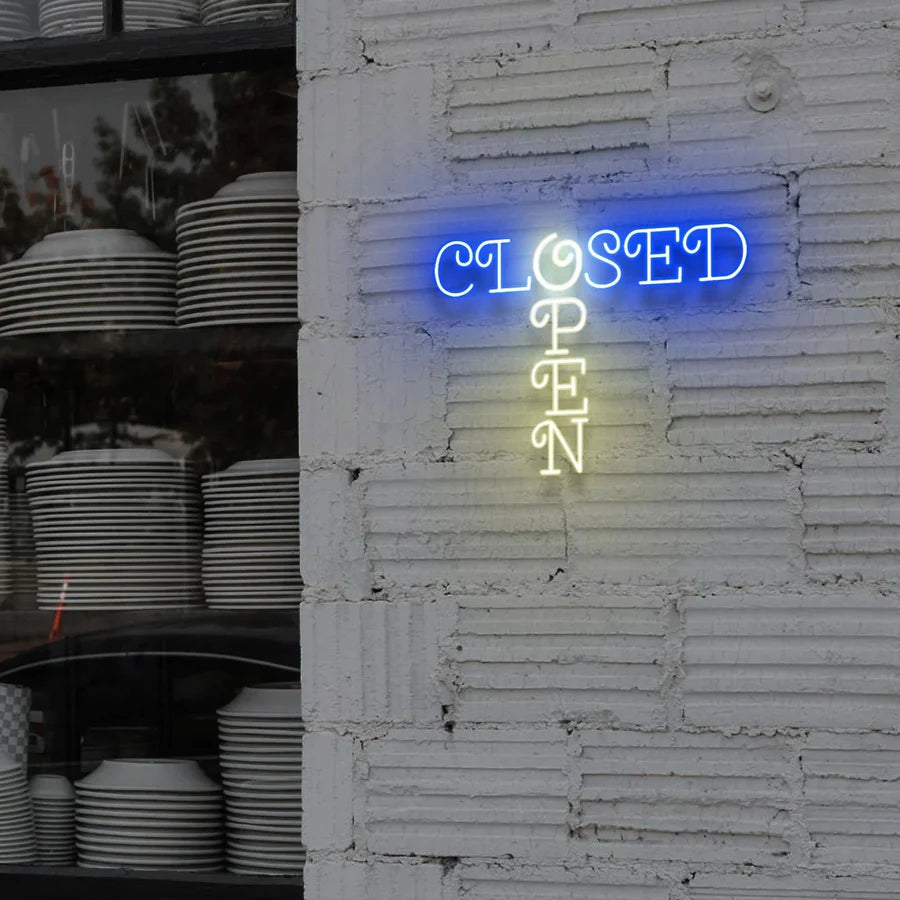 CLOSED x OPEN ☓ ネオンサイン