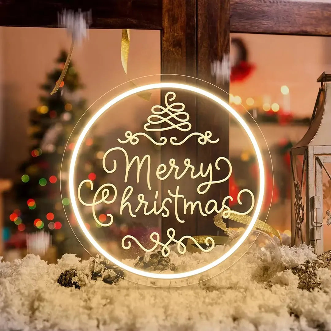 彫刻ネオン_merry christmas